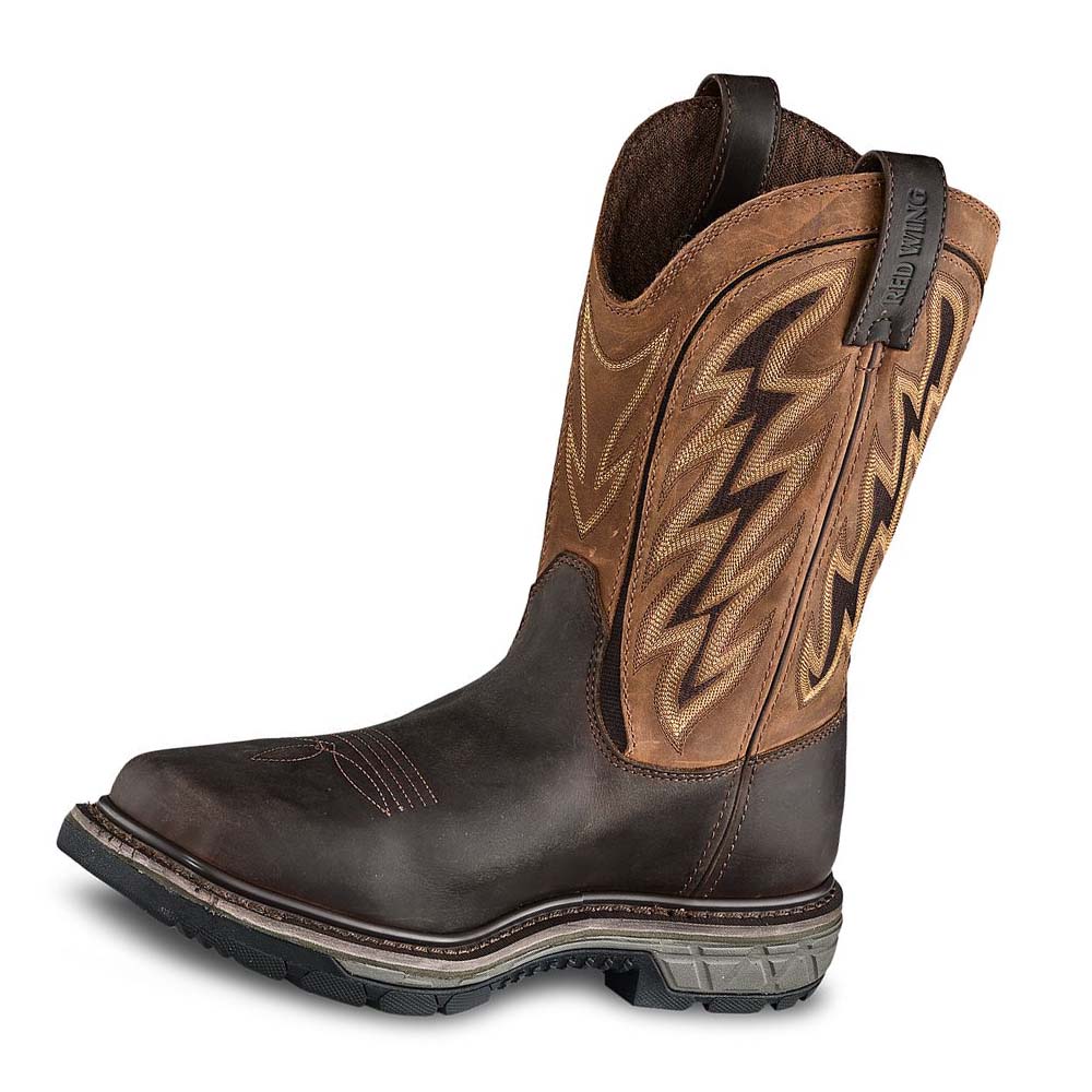 Red Wing Rio Flex 11-inch Waterproof, Soft Toe Pull-On Men's Waterproof Boots Coffee | ZA 51FDN